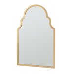 Miroir décoration moderne design mural MDF 90 x 60 cm or 03_0010178