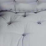 vidaXL Coussin de canapé sur palette Gris tissu