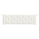 vidaXL Coussin de banc de jardin crème mélangé 180x50x7 cm tissu