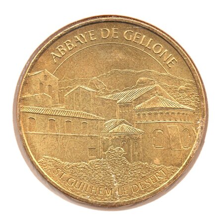 Mini médaille monnaie de paris 2008 - abbaye de gellone