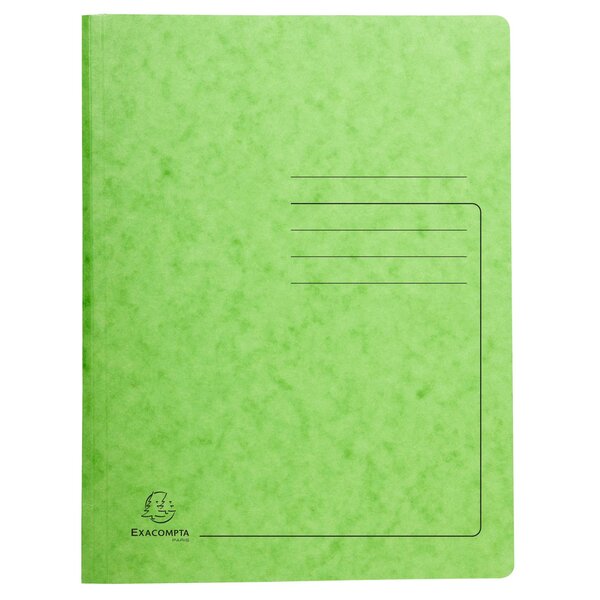 Chemise De Classement À Ressort Carte Lustrée 355gm2 - A4 - Tilleul - X 25 - Exacompta