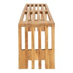 2 Bancs en teck BENIDORM 90/140 cm