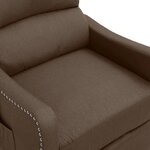 vidaXL Fauteuil Taupe Tissu