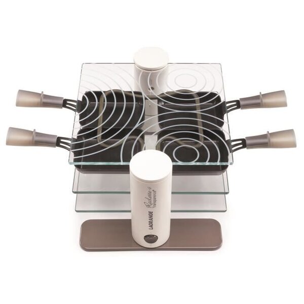 LAGRANGE Raclette Transparence - 600 W - Verre trempé - 4 personnes - Taupe