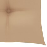 Vidaxl chaises de jardin avec coussins beige 6 pièces bois de teck massif