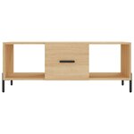 vidaXL Table basse chêne sonoma 102x50x40 cm bois d'ingénierie