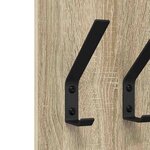 vidaXL Porte-manteau mural Chêne sonoma 20 x 1.5 x 100 cm