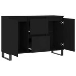 vidaXL Buffet noir 101 5x35x70 cm bois d’ingénierie
