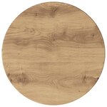 vidaXL Meuble d'appoint 2 pc Chêne Artisanal Ø40 x 50 cm