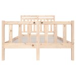 vidaXL Cadre de lit sans matelas bois massif 120x200 cm