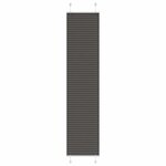 vidaXL Store plissé noir 40x200 cm largeur du tissu 39 4 cm polyester