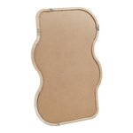 Miroir décoration moderne design mural 90 x 60 cm effet chêne beige 03_0010174