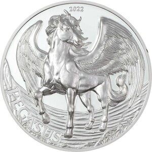 Pièce de monnaie en Argent 1000 Shillings g 31.1 (1 oz) Millésime 2022 Mythical Creatures Tanzania PEGASUS