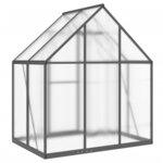 vidaXL Serre avec cadre de base anthracite 169x114x195 cm aluminium