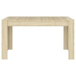 vidaXL Table à manger Chêne sonoma 140x74 5x76 cm Bois d'ingénierie