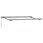 vidaXL Auvent Rétractable Crème et anthracite 400 x 200 cm