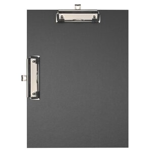 Porte-bloc Double Clip Papier Enduit - Format 23x32cm Pour A4 - Noir - X 10 - Exacompta