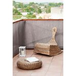 CATRAL - Brise-vue balcony rattan luxe  0.9x3m argent