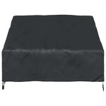 vidaXL Housse de banc de jardin Noir 130 x 95 x 40 / 80 cm Tissu 210D