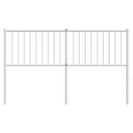 vidaXL Tête de lit métal blanc 160 cm