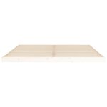 vidaXL Cadre de lit blanc 180x200 cm Super King bois de pin massif