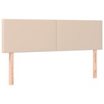 vidaXL Sommier à lattes de lit avec matelas Cappuccino 140x200 cm
