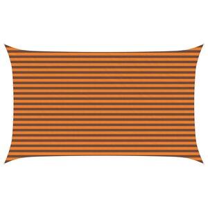 vidaXL Voile d'ombre Orange et marron 5 x 3 m 100   polyester Oxford