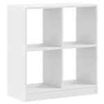 vidaXL Bibliothèque blanc 68 5x32x75 cm bois d'ingénierie