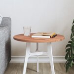 vidaXL Dessus de table Ø40x1 5 cm rond bois massif de hêtre