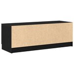Meuble TV vidaXL Noir Chêne 102x35x36 5 cm Bois d'ingénierie