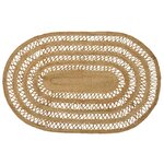 vidaXL Tapis de surface Naturel 122 x 183 cm Jute