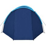 vidaXL Tente de camping 4 personnes bleu marine et bleu clair