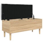 vidaXL Banc de rangement chêne sonoma 102x42x46 cm bois d'ingénierie