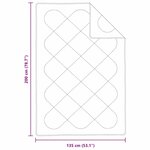 vidaXL Couettes & Duvets Blanc 135 x 200 cm Microfibre