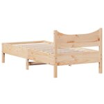 vidaXL Cadre de lit sans matelas 75x190 cm bois de pin massif