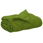 vidaXL Duvet d'été simple Vert 220 x 200 cm Microfibre