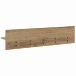 vidaXL Porte-manteau mural chêne artisanal 80 x 10.5 x 18 cm