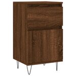 vidaXL Buffets 2 Pièces chêne marron 40x35x70 cm bois d'ingénierie