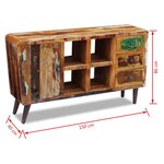 vidaXL Buffet Bois de récupération massif 150x40x86 cm
