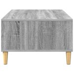 vidaXL Table basse Gris Sonoma 103 5 x 60 x 35 cm Bois d'ingénierie