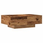 vidaXL Table basse vieux bois 90x60x31 cm bois d'ingénierie