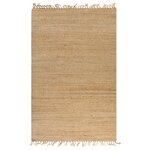 vidaXL Tapis tissé à la main Jute 120 x 180 cm Naturel