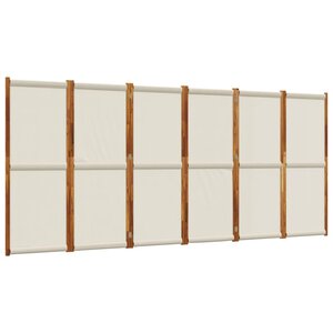 vidaXL Cloison de séparation 6 panneaux gris clair 420x180 cm