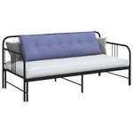 vidaXL Coussin de Dos Bleu denim 160 x 19 x 50 cm tissu