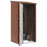 vidaXL Cabanons de jardin Marron 103 x 86 x 200 cm Métал