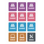 Lot d'étiquettes autocollantes de déménagement