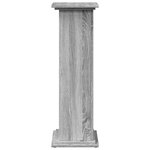 vidaXL Piédestal avec rangement sonoma gris bois d'ingénierie