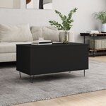 vidaXL Table basse Noir 90x44 5x45 cm Bois d'ingénierie