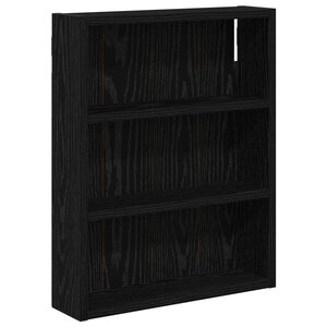 vidaXL Armoire murale de salle de bain Chêne Noir 40 x 10 x 50 cm