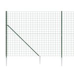 vidaXL Clôture en treillis métallique et piquet d'ancrage vert 1 6x10m